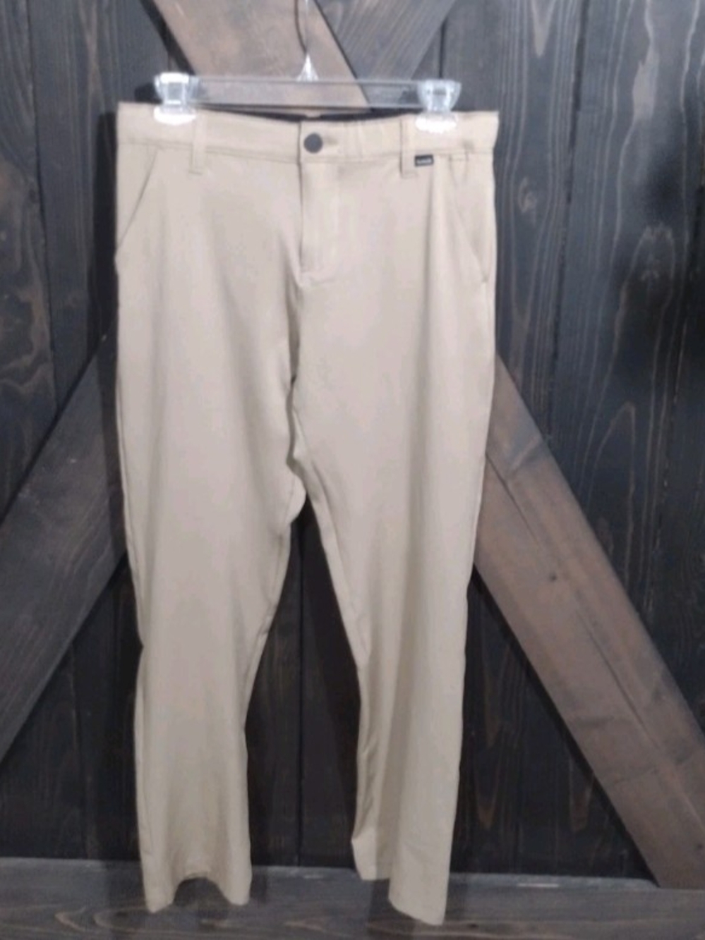 Hurley Men's Youth Sz 16 Khaki Straight Fit Chinos - Light Tan